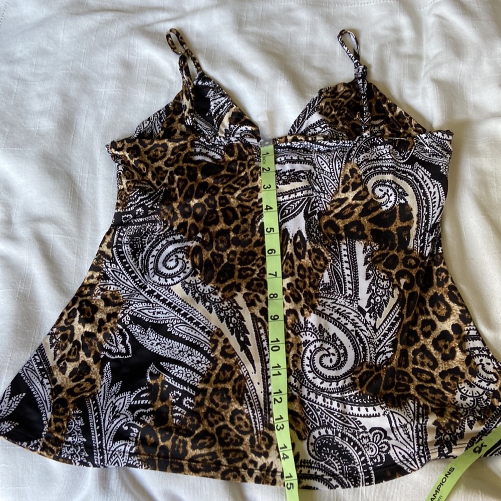 Cache Leopard Princess Style Halter Top - Picture 5 of 5